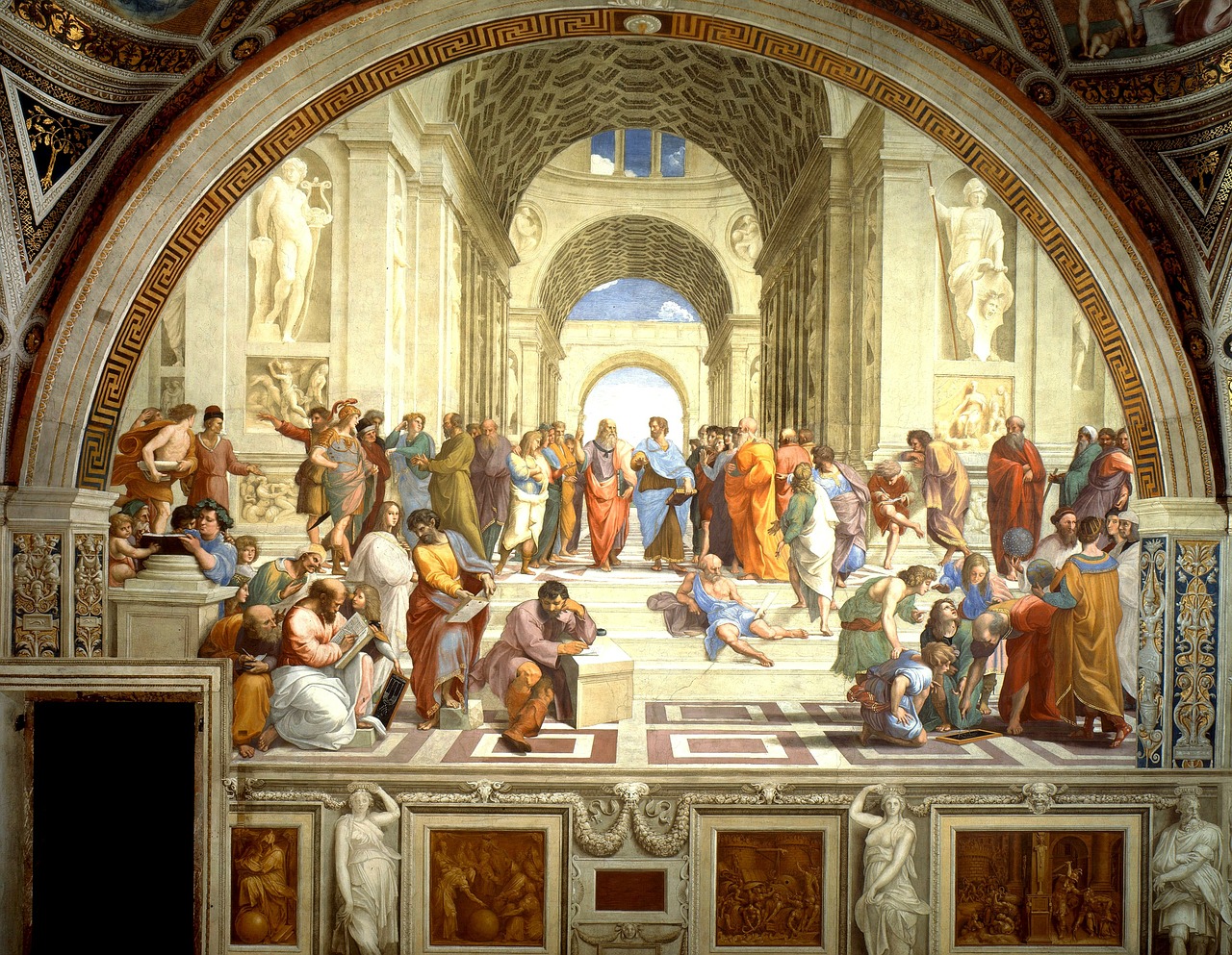 fresco, mural, school of athens-67667.jpg